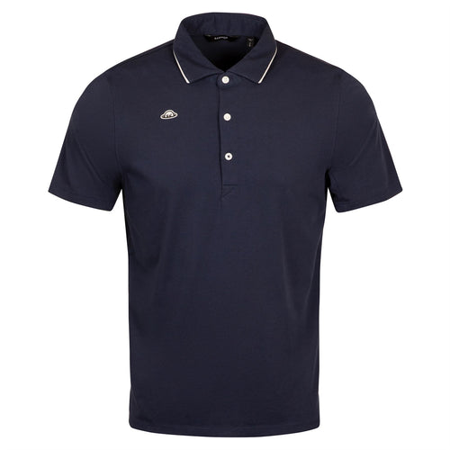 Hudson Retro Recycled Polo Navy