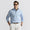 RLX Quilted Double Knit Half Zip Pullover Office Blue Heather