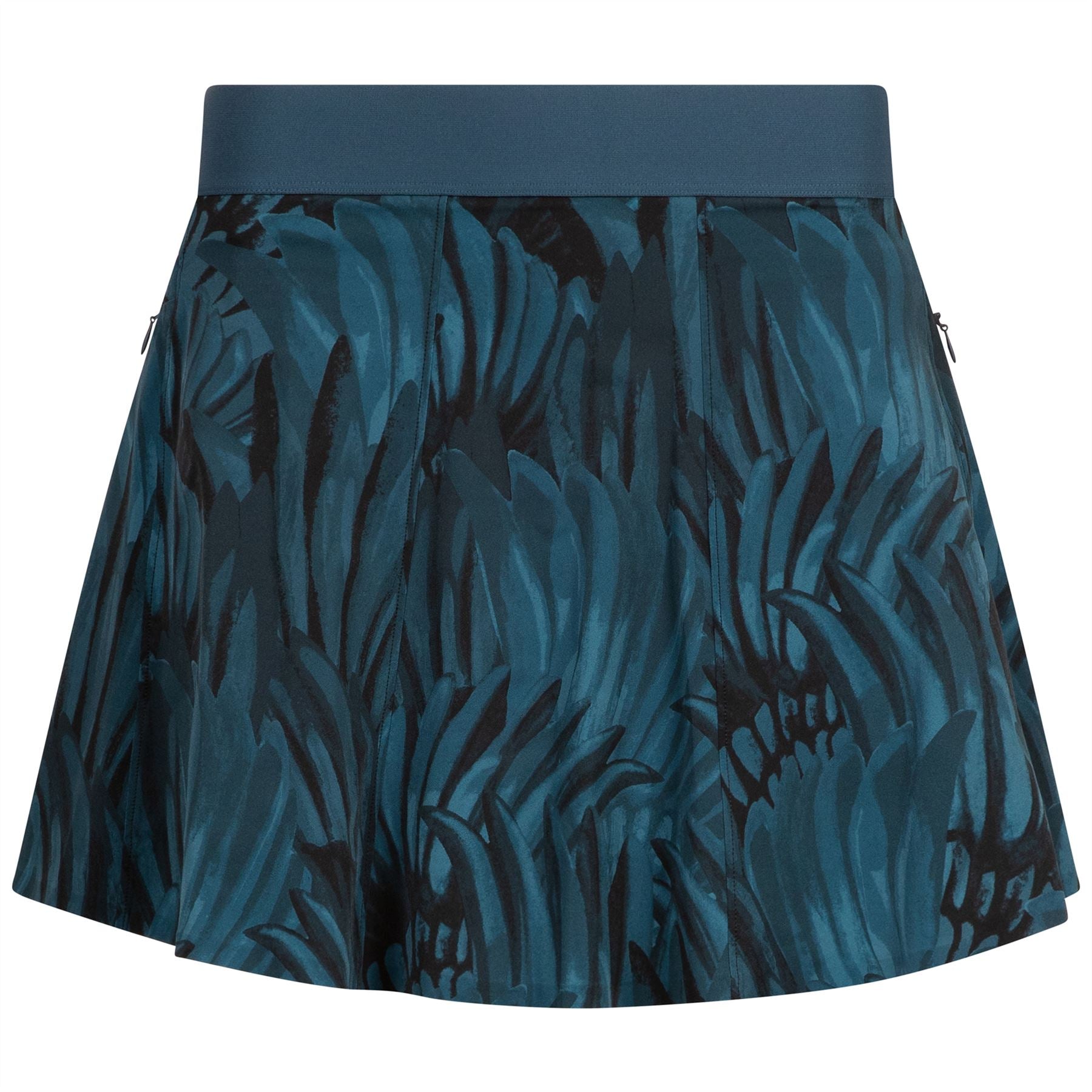 Womens Camo Feather Phoenix Flare Skirt Aegean