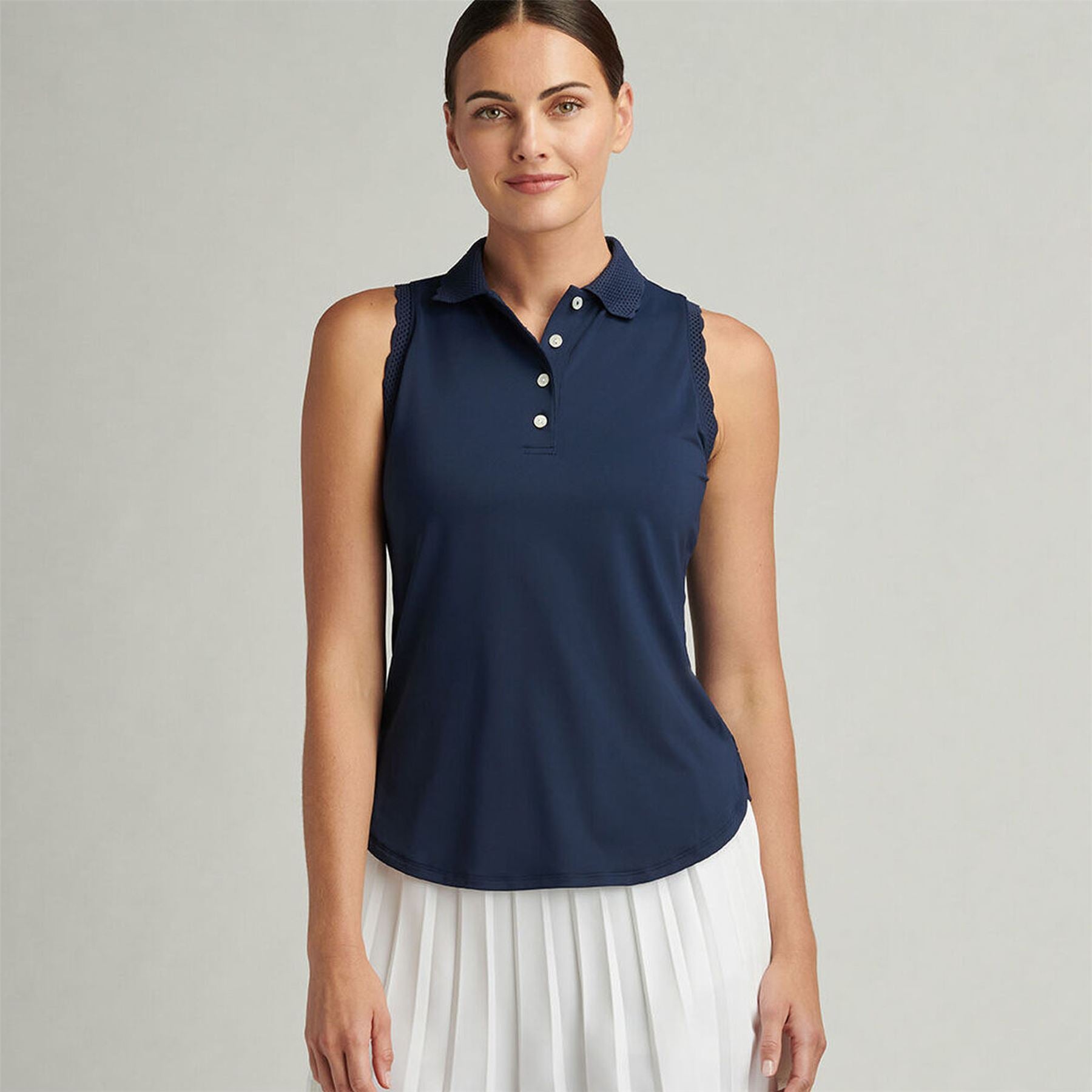 Womens Opal SL Stretch Jersey Polo Navy