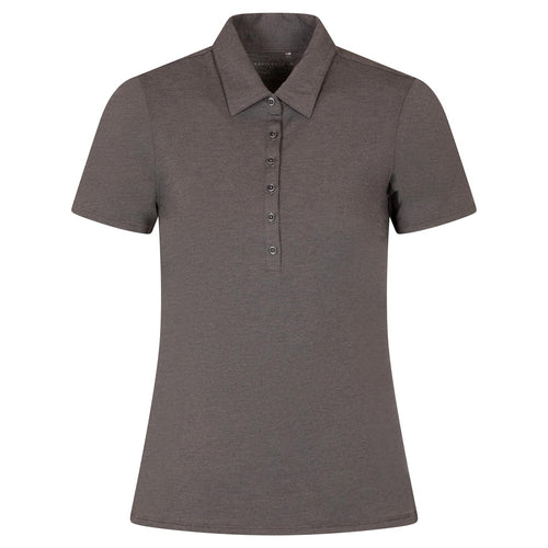 Womens Featherweight Active Polo Heather Black
