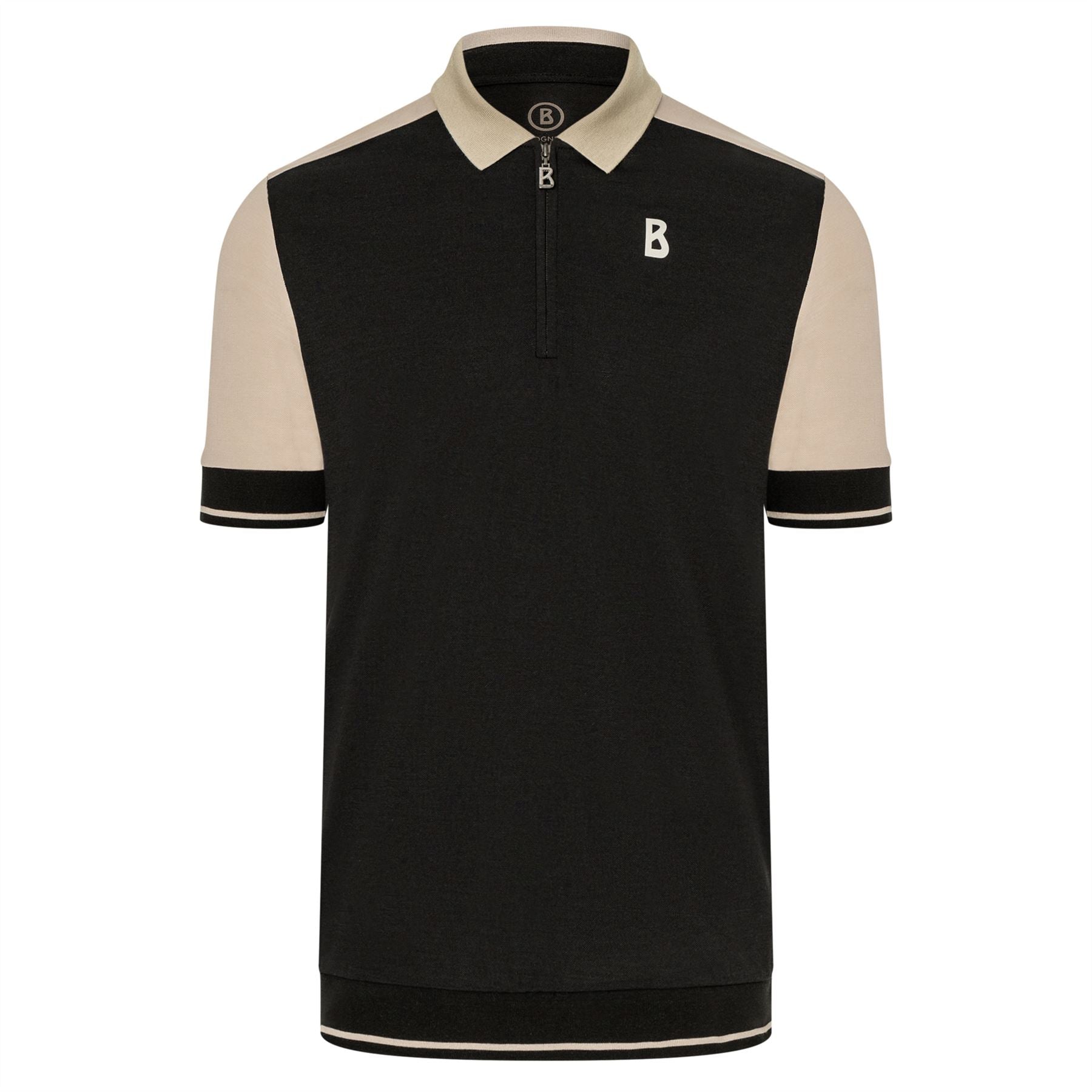 Bruno Cotton Pique Polo Black
