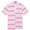 Offset Stripe Pique Polo Blush