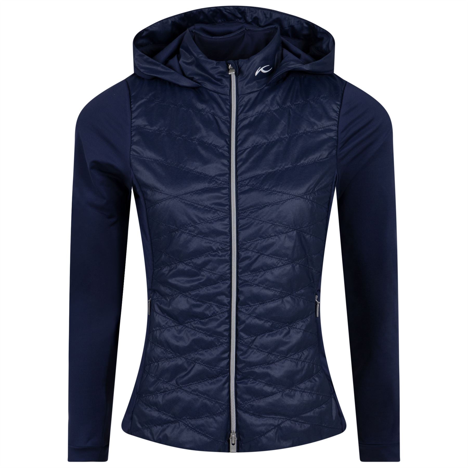 Womens Retention Regular Fit Hooded Hybrid Jacket Atlanta Blue