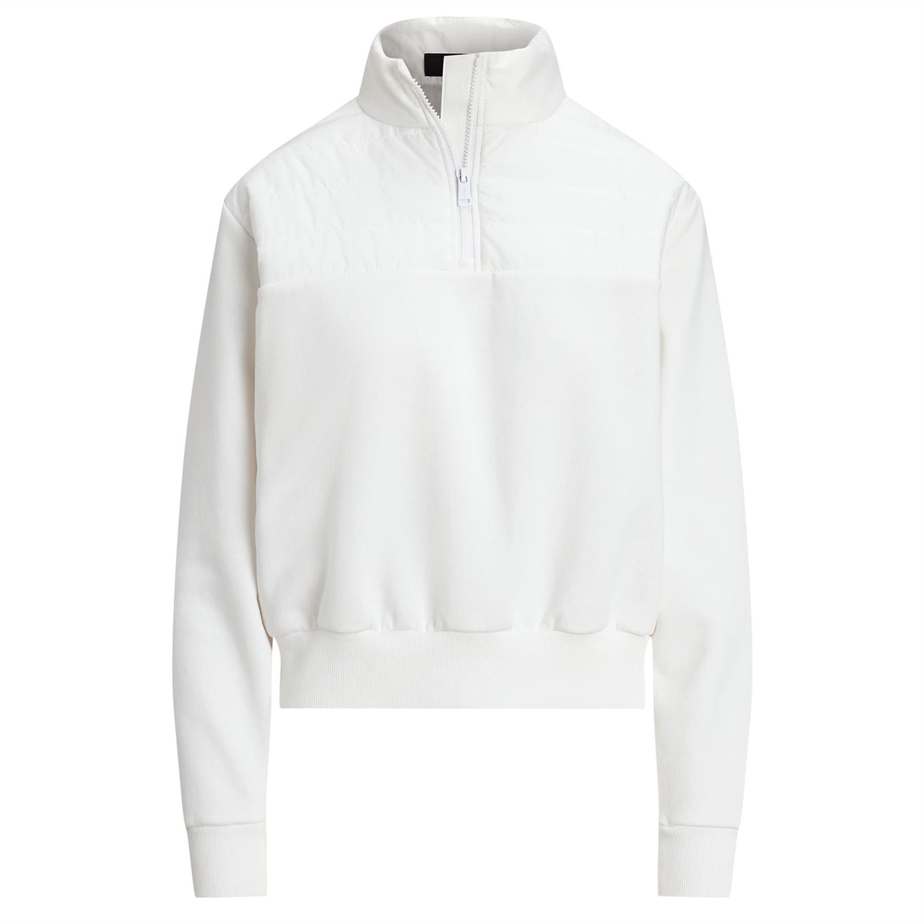 Womens RLX Half Zip Quilted Jacket Ceramic White