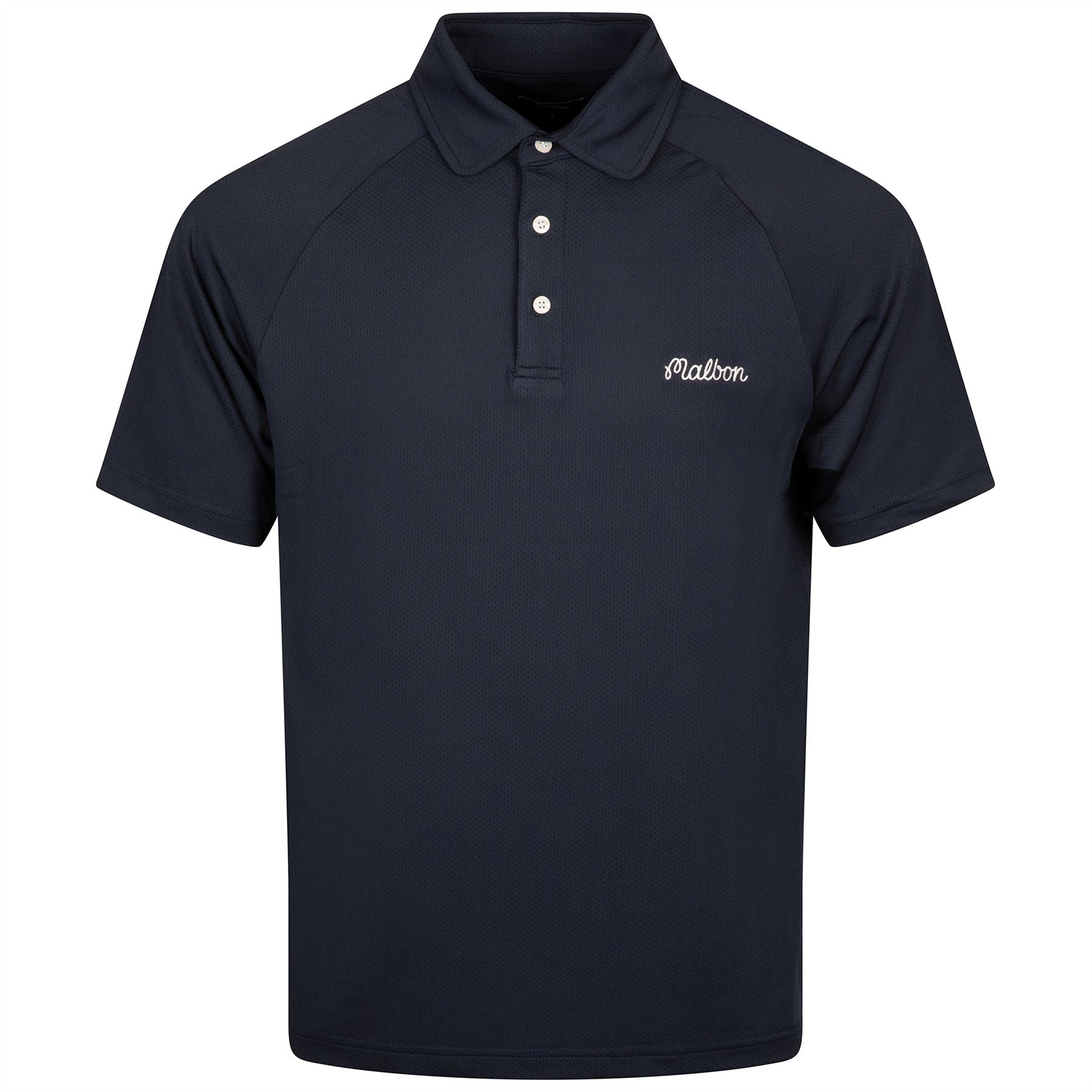 Evergreen Raglan Mesh Sleeve Polo Navy