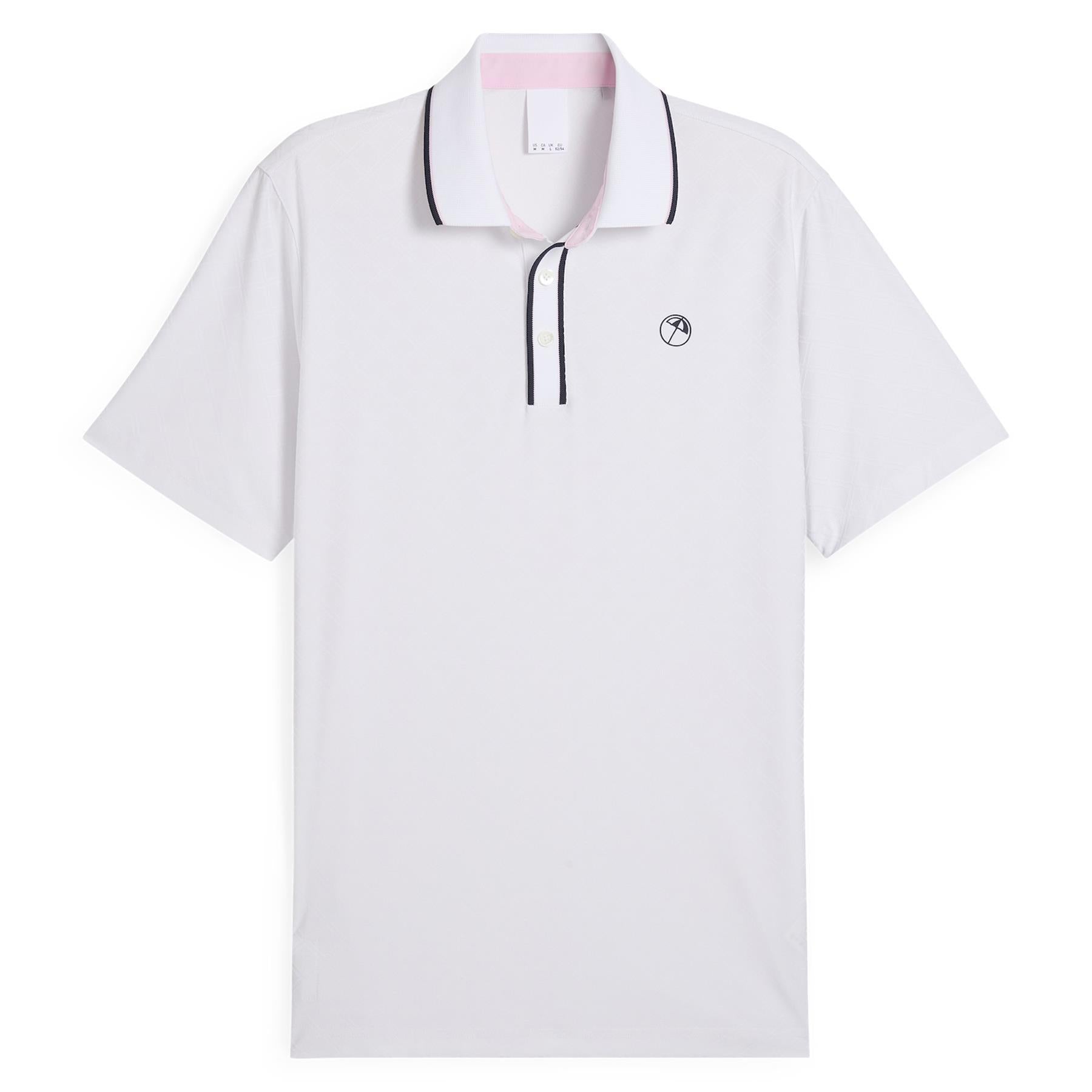 x AP Tipped Jacquard Polo White Glow