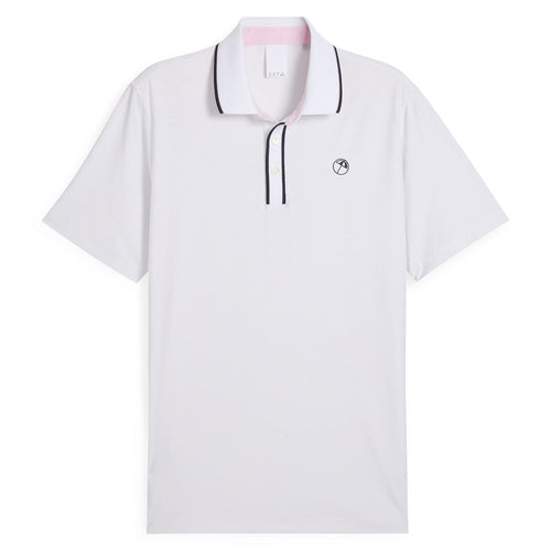 x AP Tipped Jacquard Polo White Glow