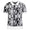 Womens Jacquard Knit Polo Grey/White