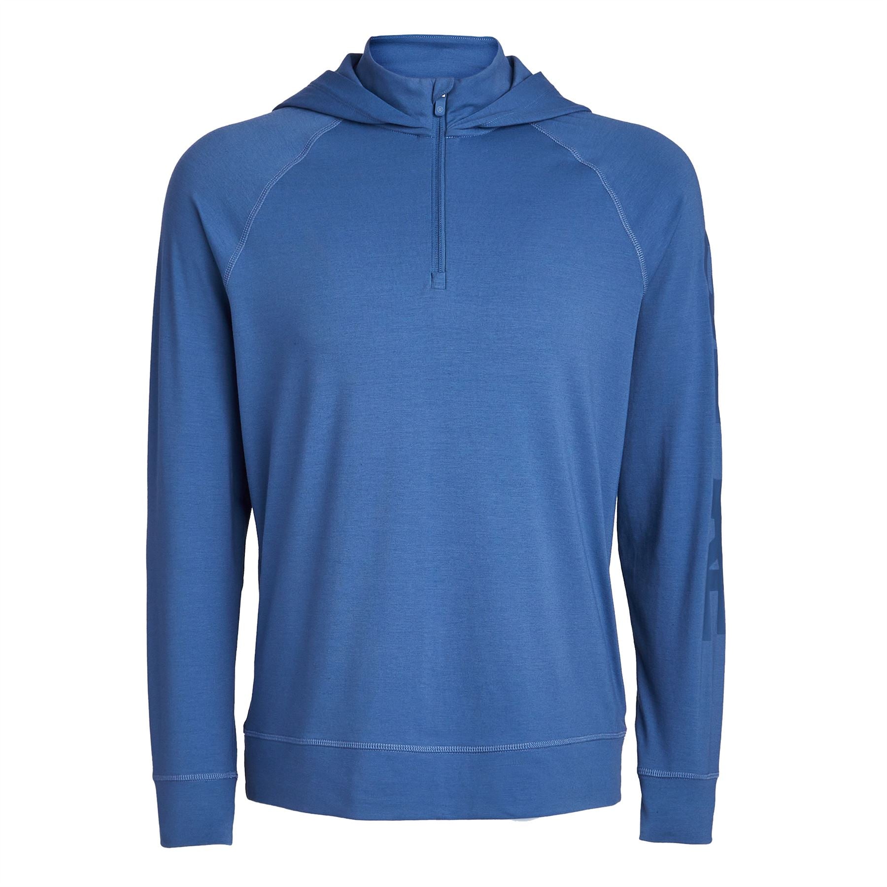 Hooded Luxe Quarter Zip Mid Layer Slate