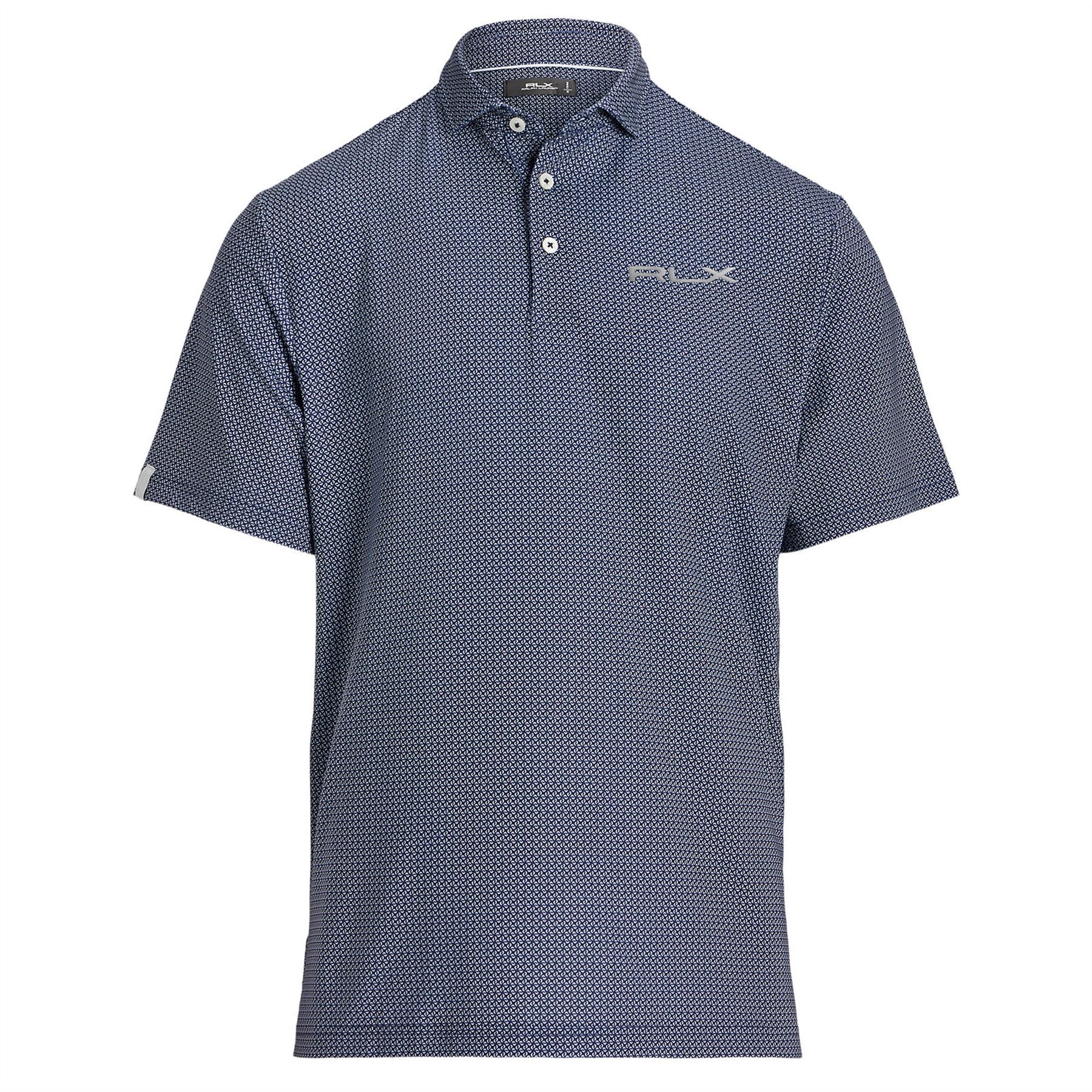Classic Fit Performance Polo Refined Navy Geo Neat