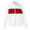 Womens Warm Up Jacket White/Sport Red