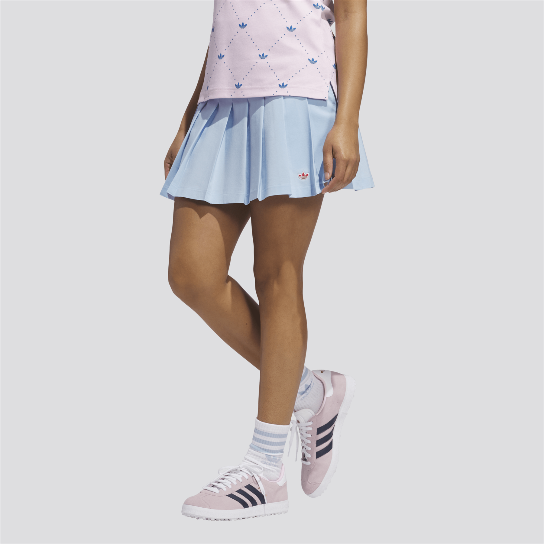 Womens Pleated Skort Clear Sky