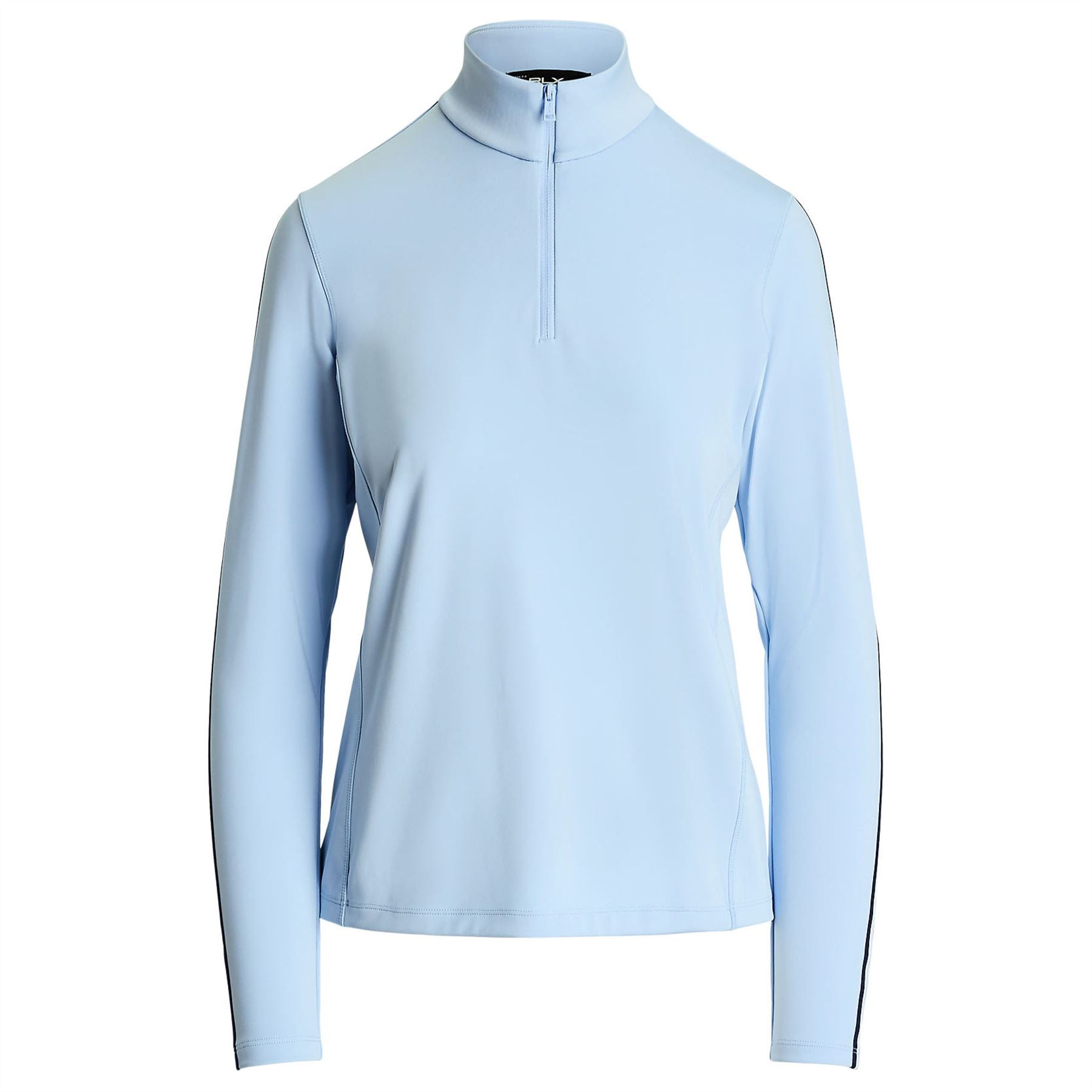 Womens RLX Quarter Zip Power Stretch Mid Layer Cold Springs/White/Navy