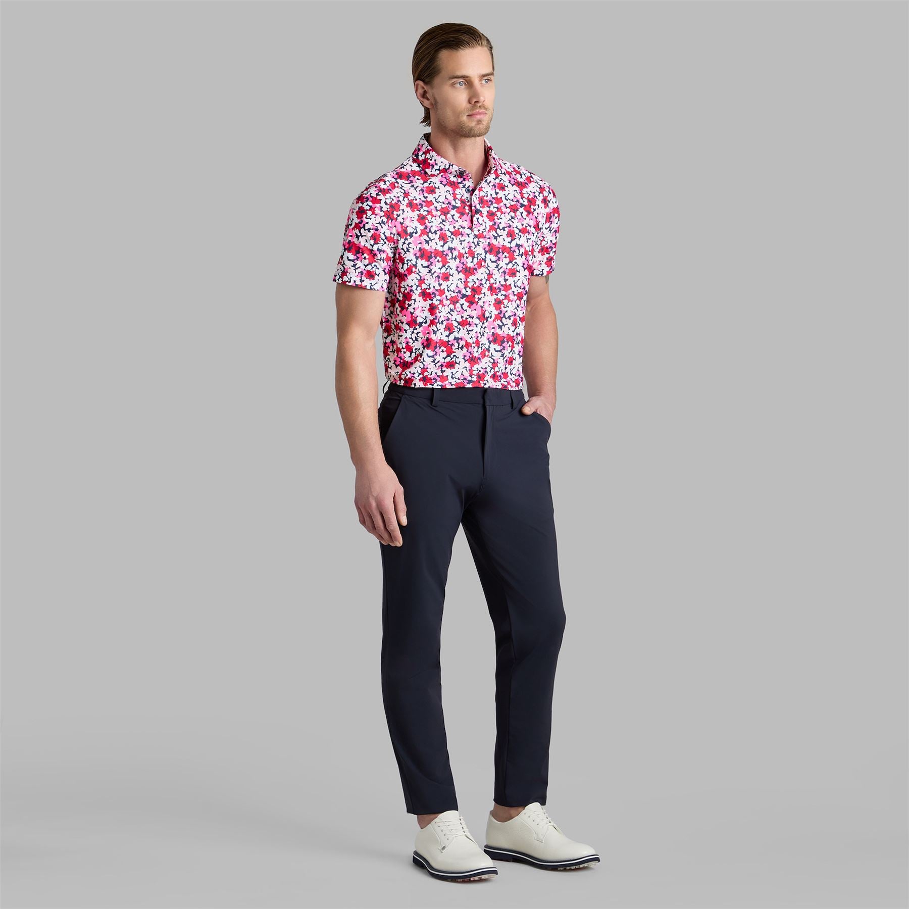 Camo Floral Tech Pique Polo Lava
