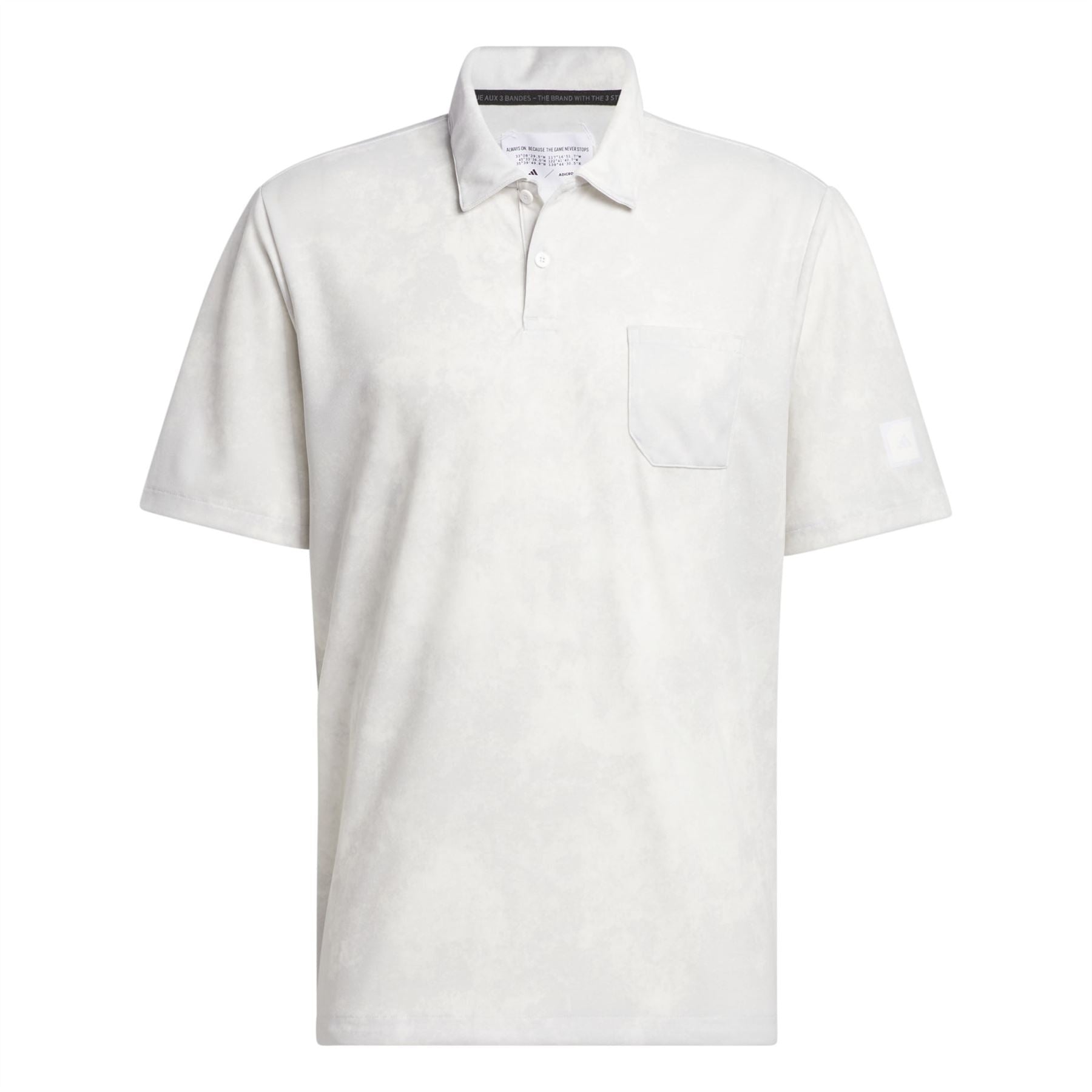 Adicross Polo Print Design with Chest Pocket Grey One