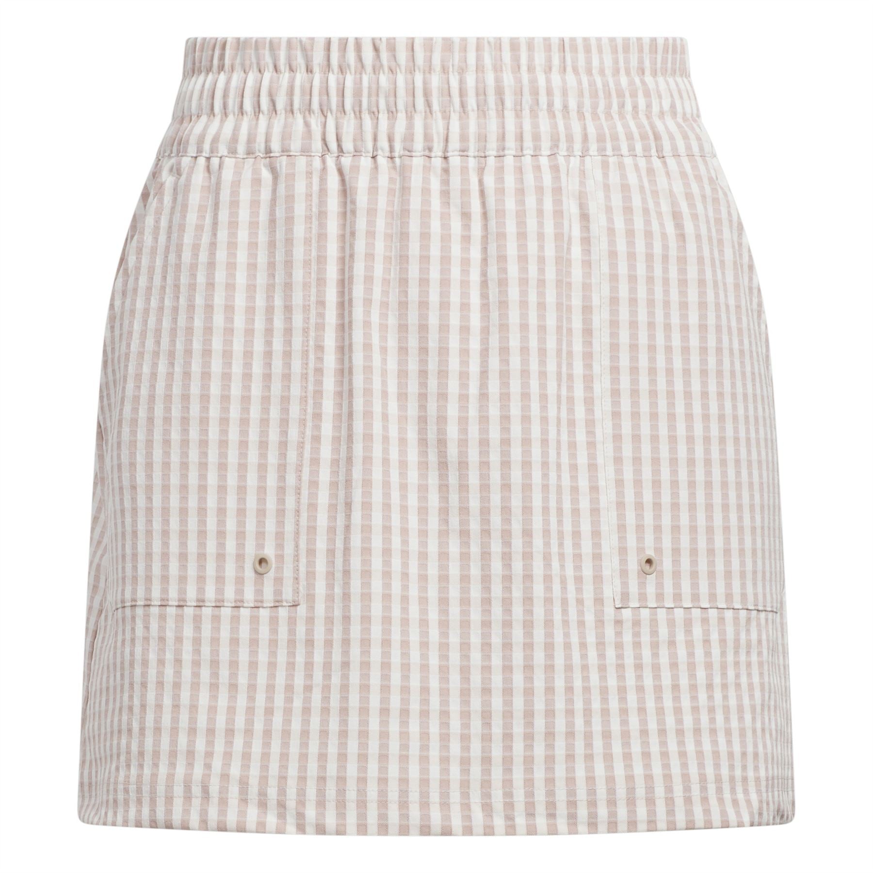 Womens Ultimate365 Gingham Skort Wonder Taupe