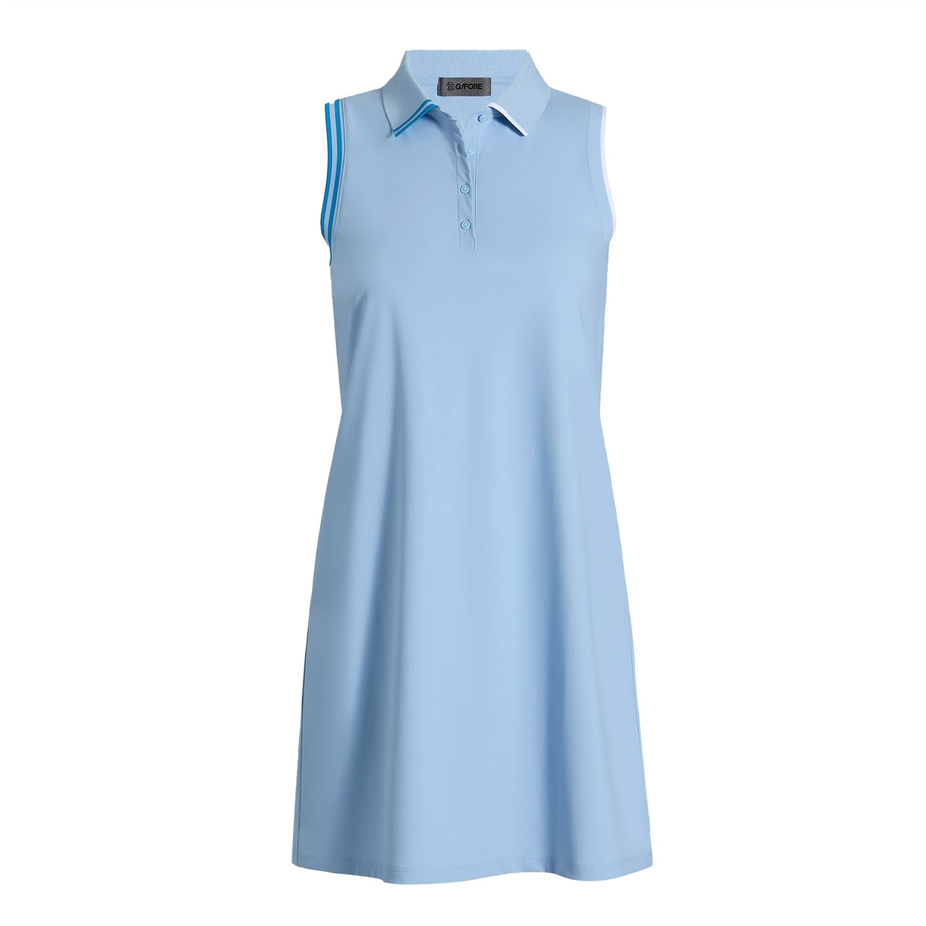 Womens Warp Knit SL Polo Dress Baja