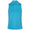 Womens Sleeveless Zip Stretch Polo Ocean