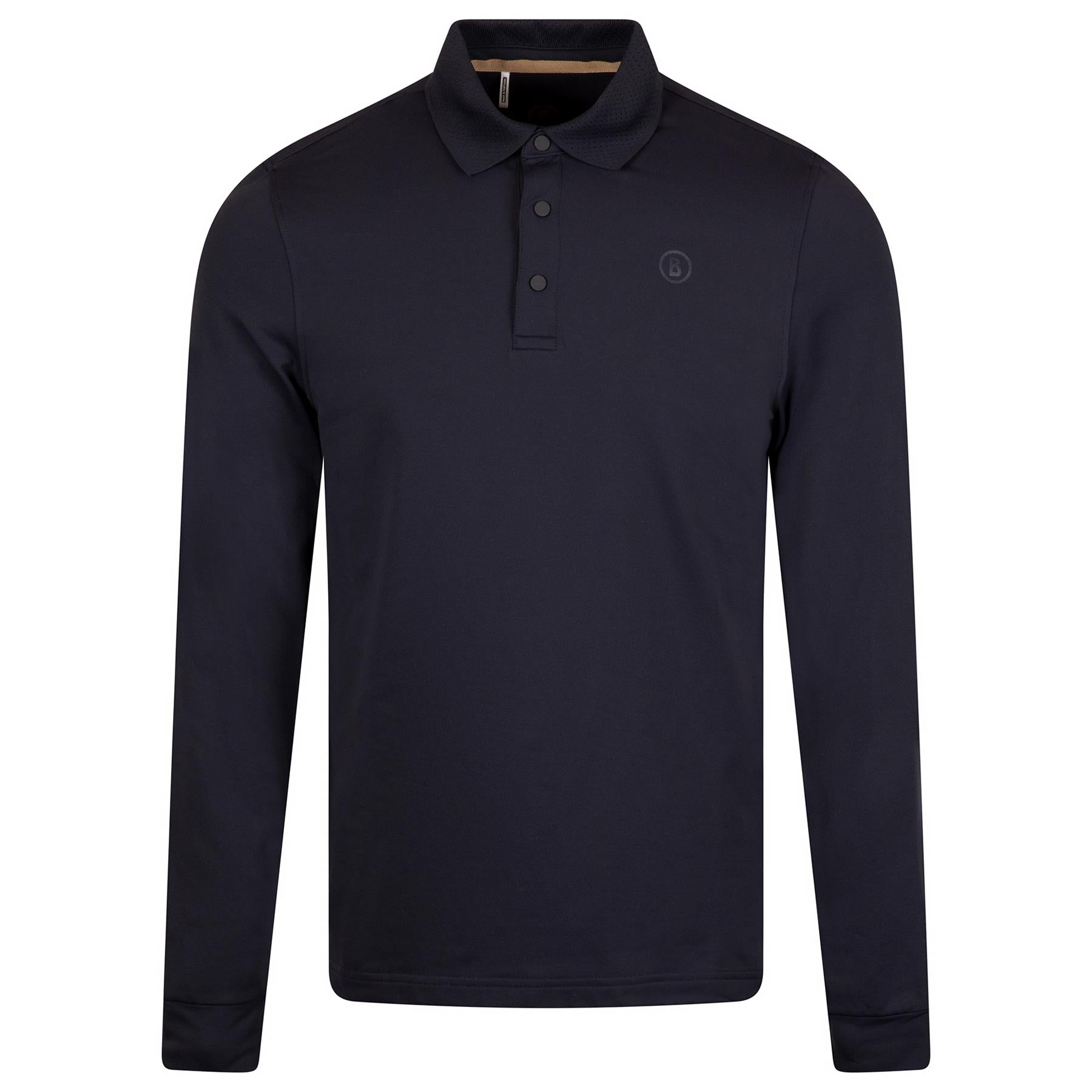 Gustavo Long Sleeve Polo Navy