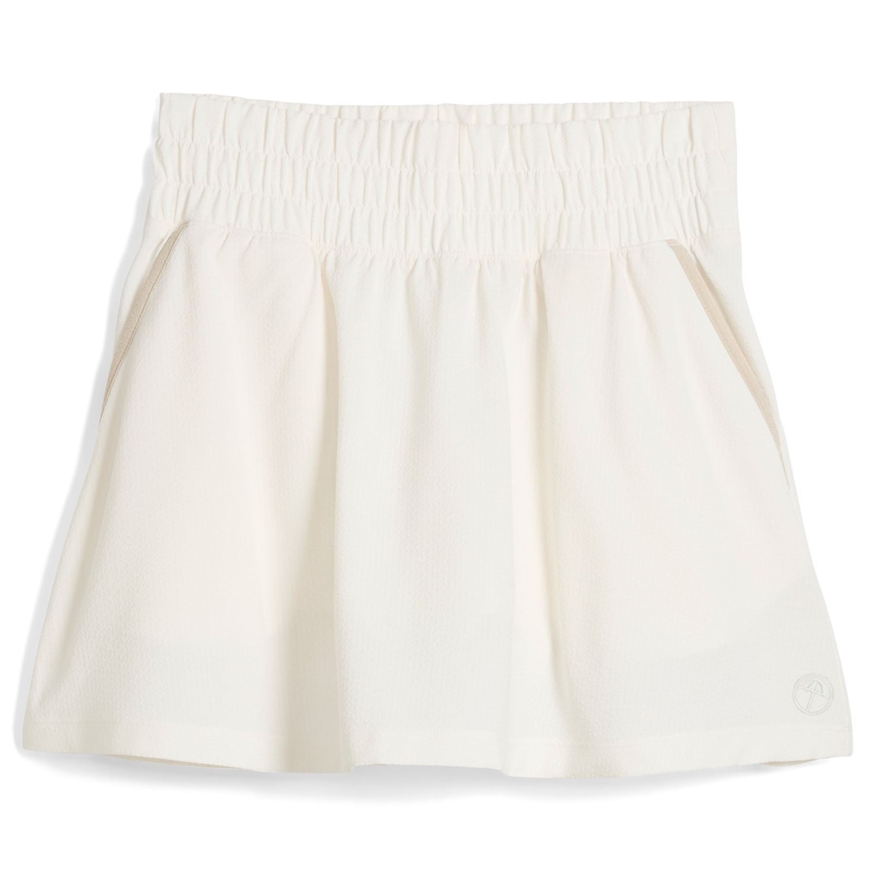 Womens x AP Sandy Seersucker Skort Warm White