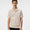 Ben Slim Fit Open Collar Silk Polo Moonbeam