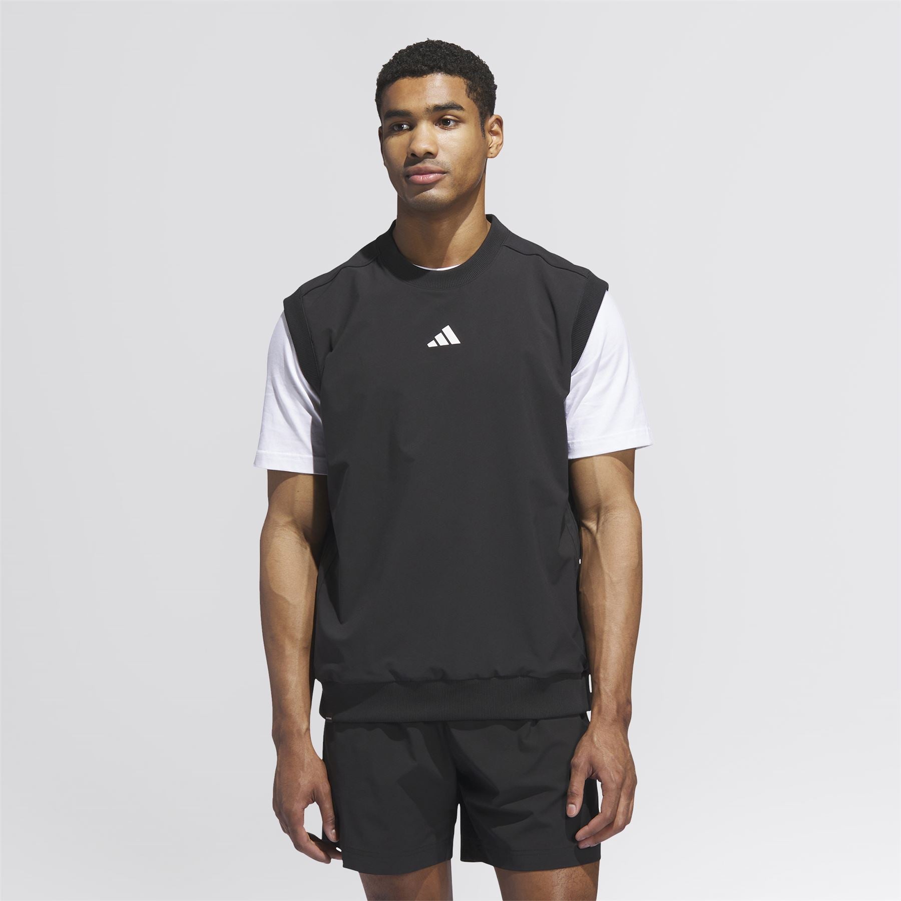 Beyond The Course Twistweave Loose Fit Vest Black