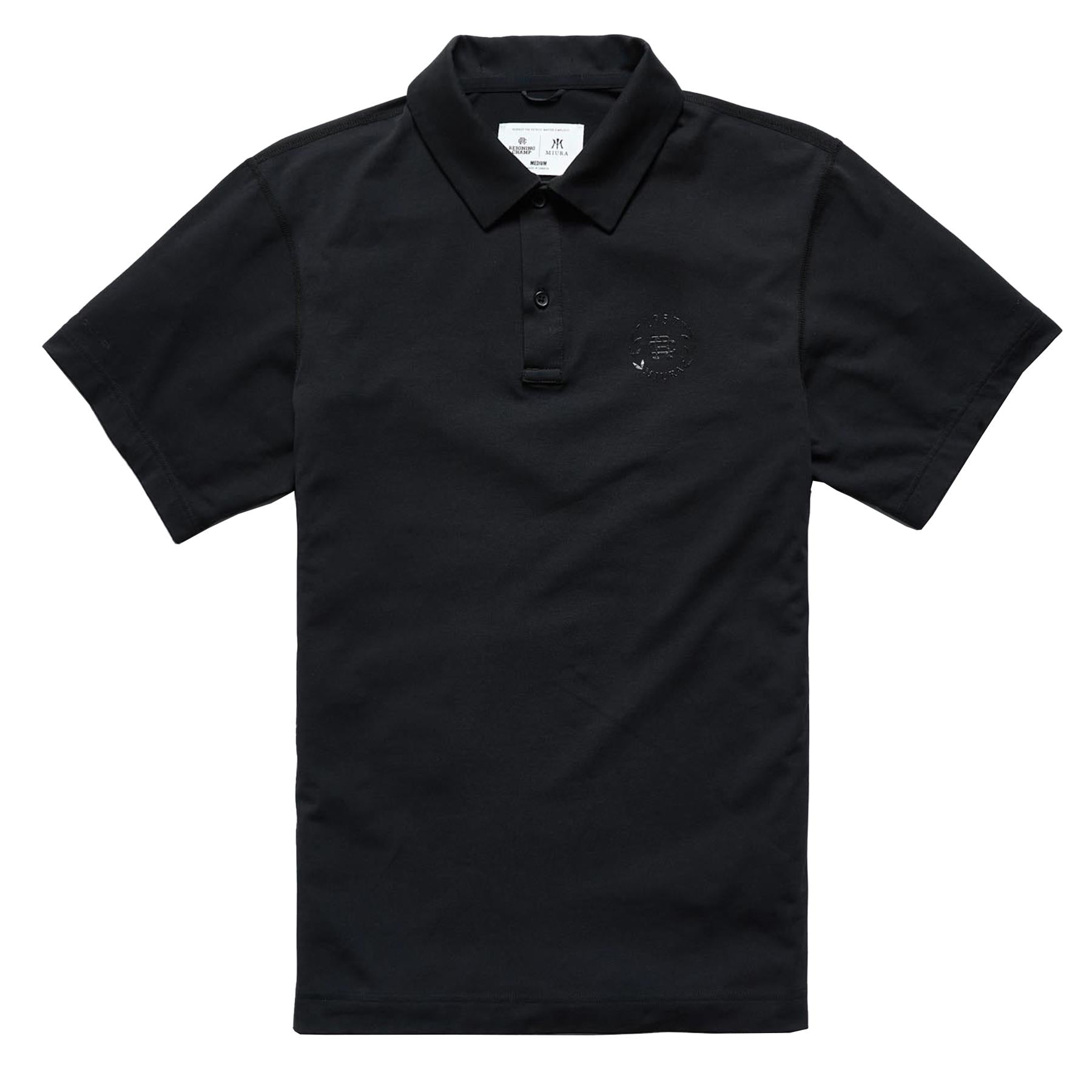 x Miura Copper Jersey Scratch Polo Black