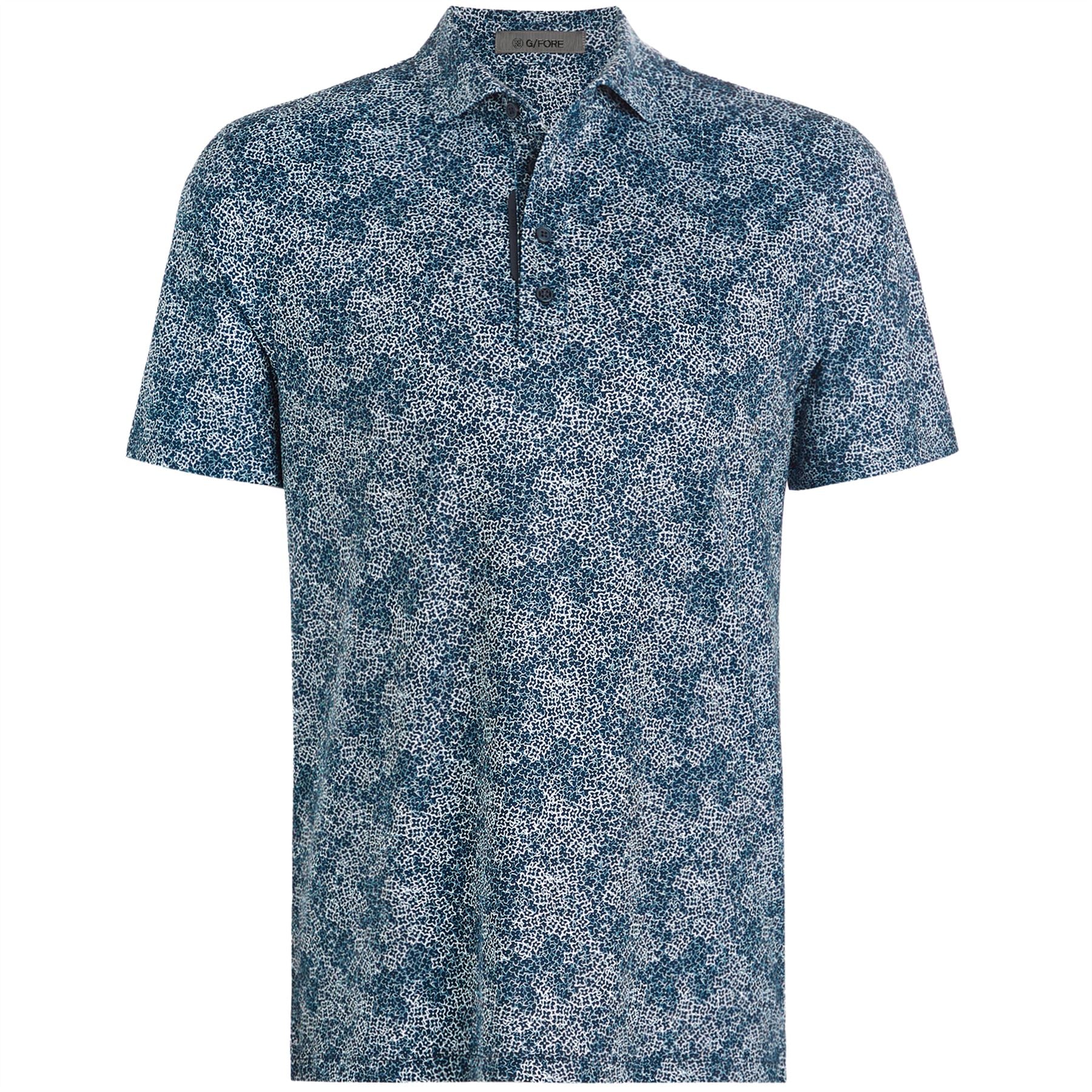 Hydrangea Tech Jersey Polo Twilight