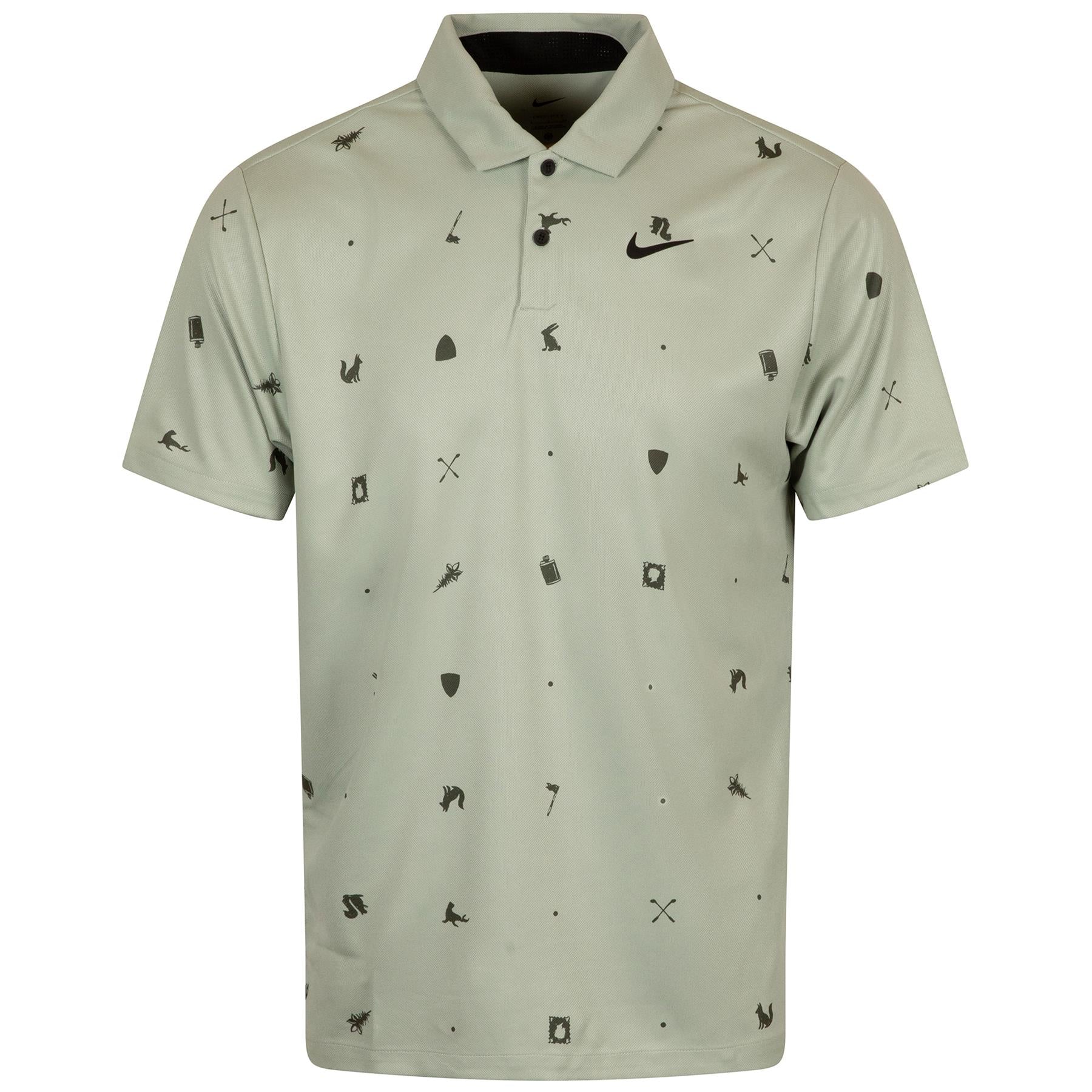 Dri-FIT Tour Icon Print Polo Jade Horizon/Black