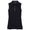 Womens Sleeveless Banded Button Polo Black