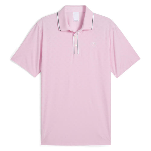 x AP Tipped Jacquard Polo Pale Pink