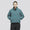 Womens Beyond The Course Twistweave Loose Quarter Zip Jacket Preloved Teal