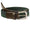 The Fischer Belt Pine/Navy Dogleg Stripe