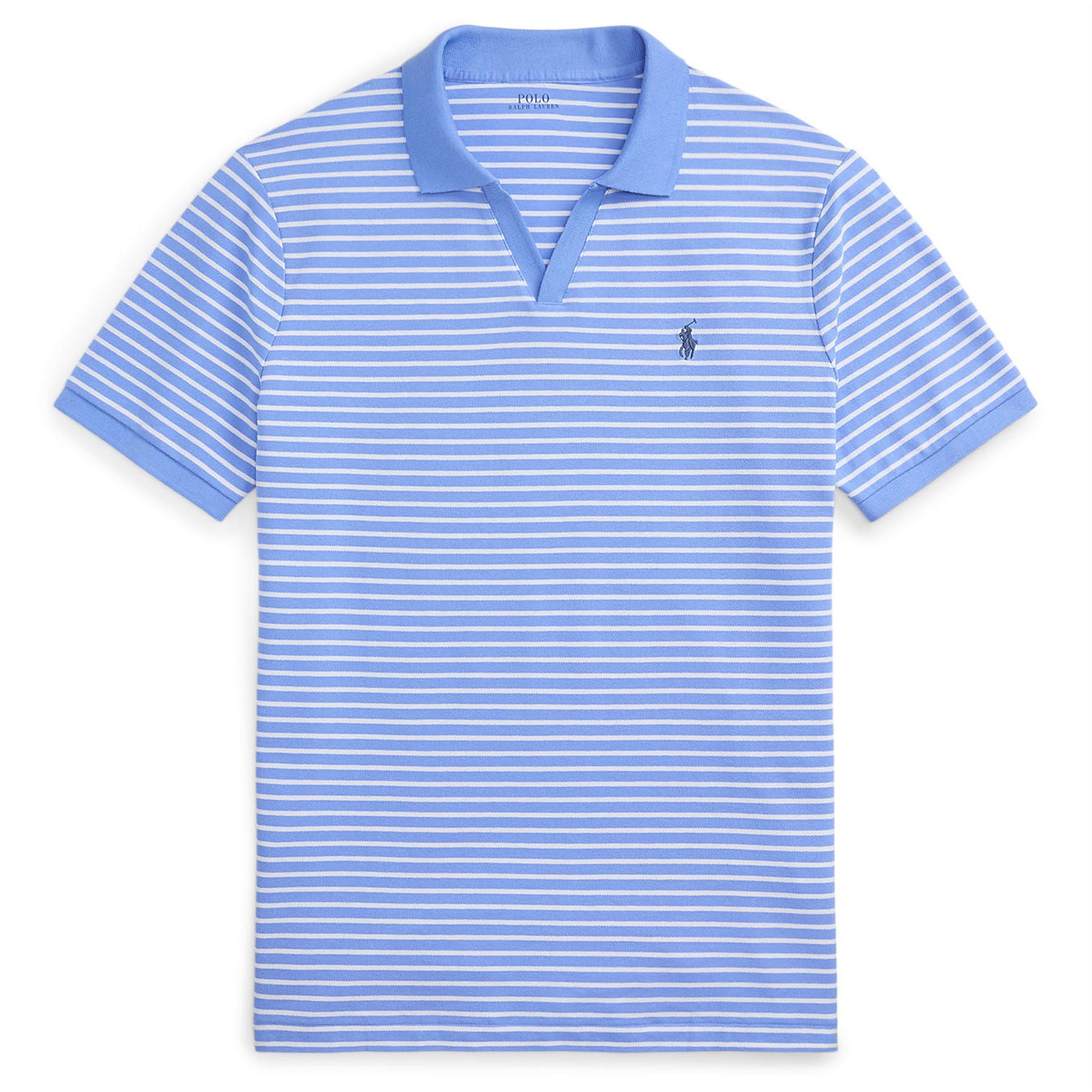 Polo Golf Classic Fit Custom Stretch Mesh Polo Canvas Blue/White