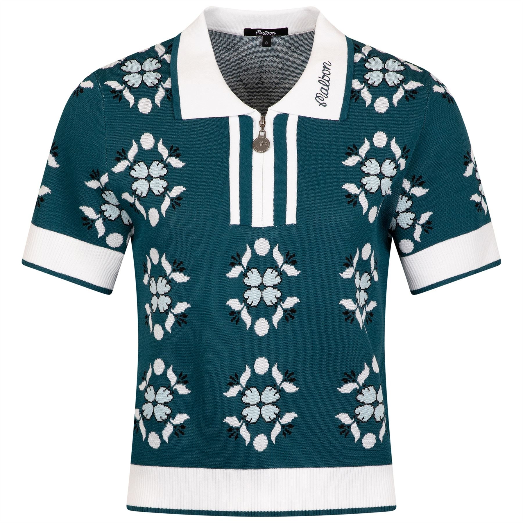 Womens Lucia Quarter Zip Polo Ocean Multi