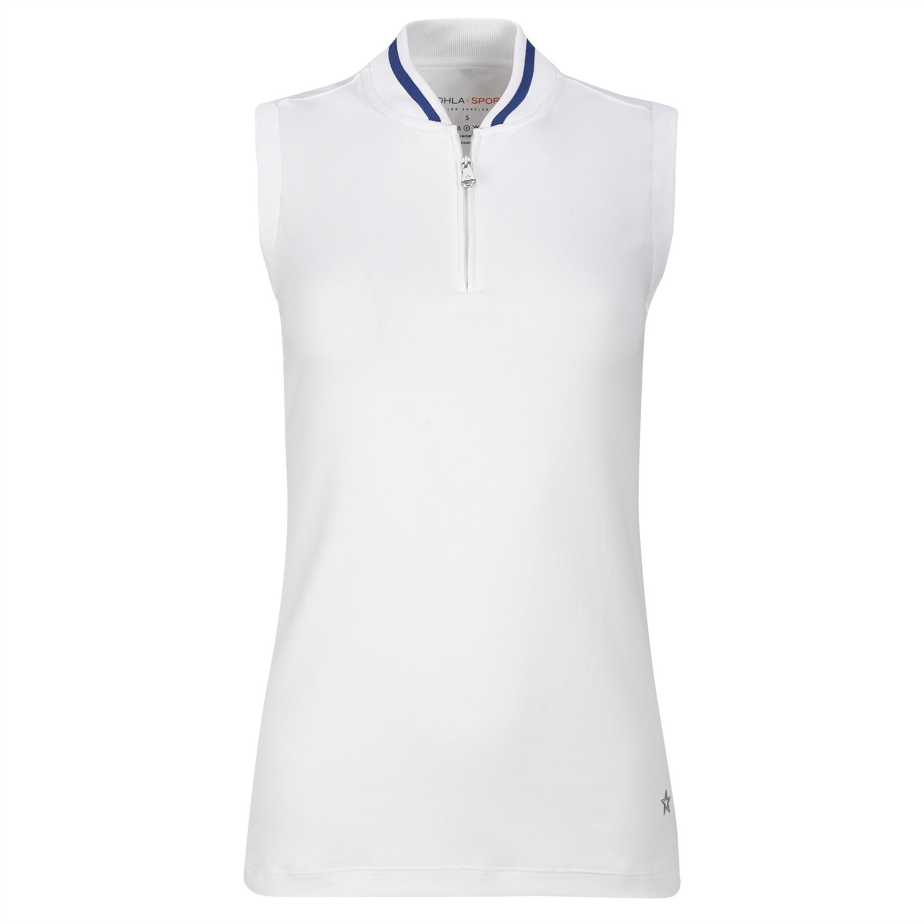Womens The Maddie Sleeveless Polo White