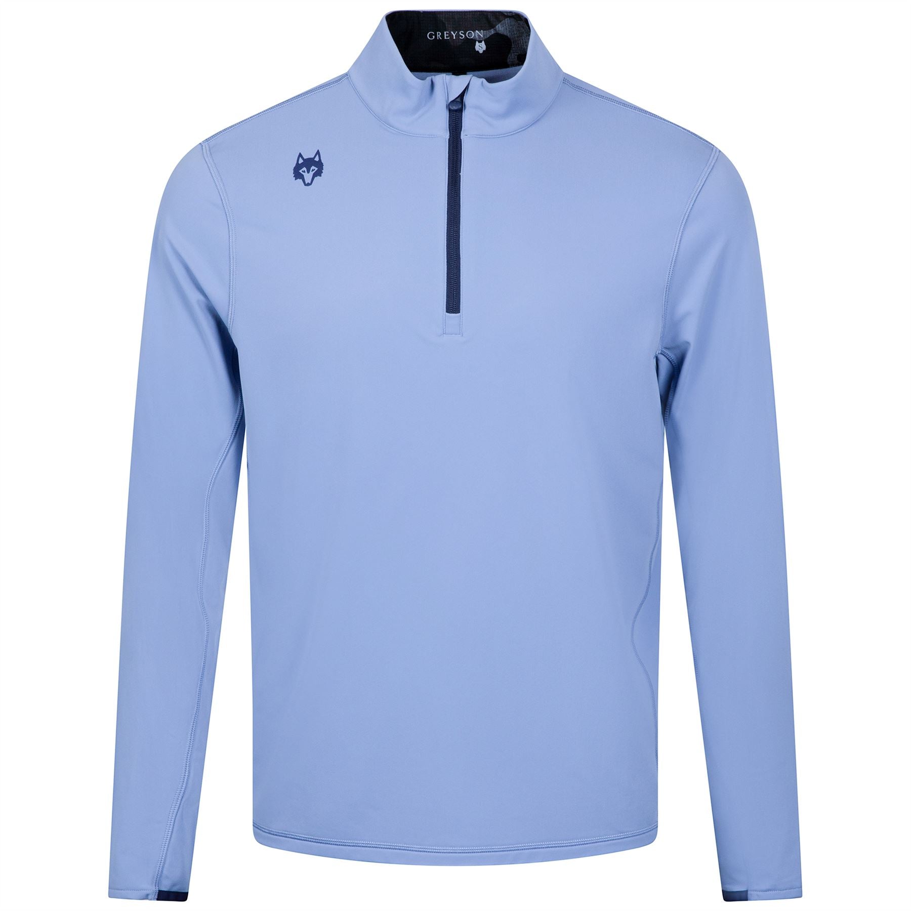 Tate Quarter Zip Mid Layer Cloud