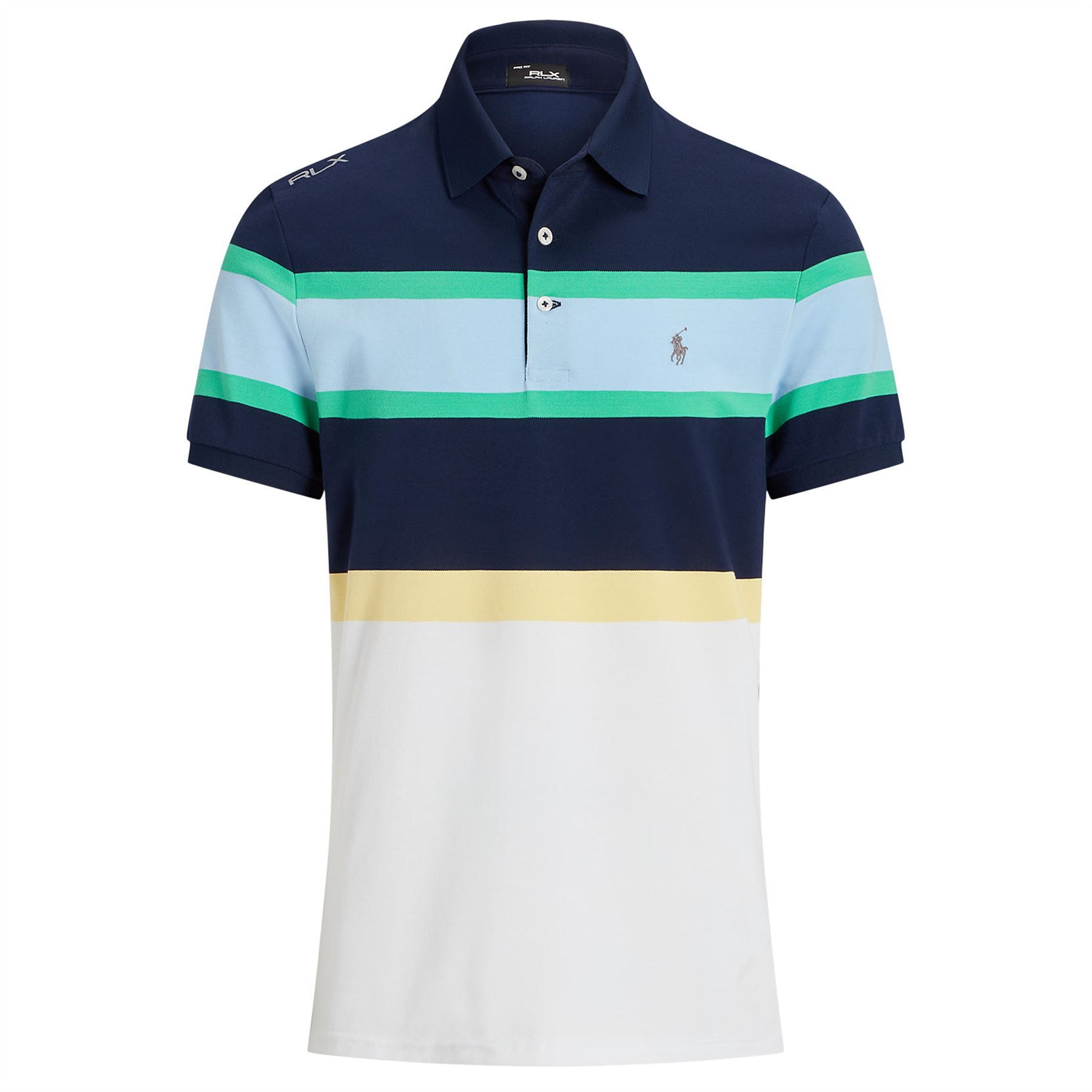 Tailored Fit Performance Polo Refined Navy Multi 2