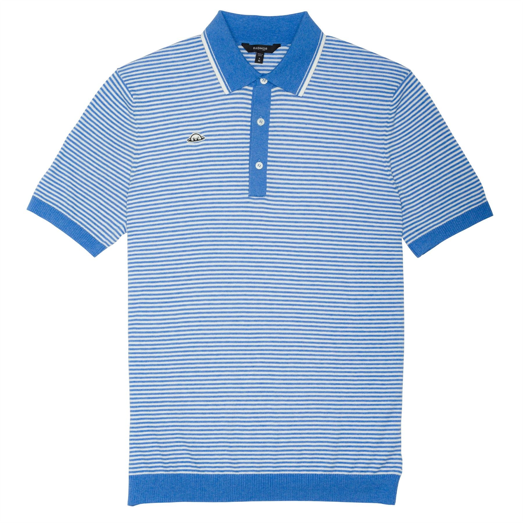 Union Recycled Rib Stripe Polo Regatta