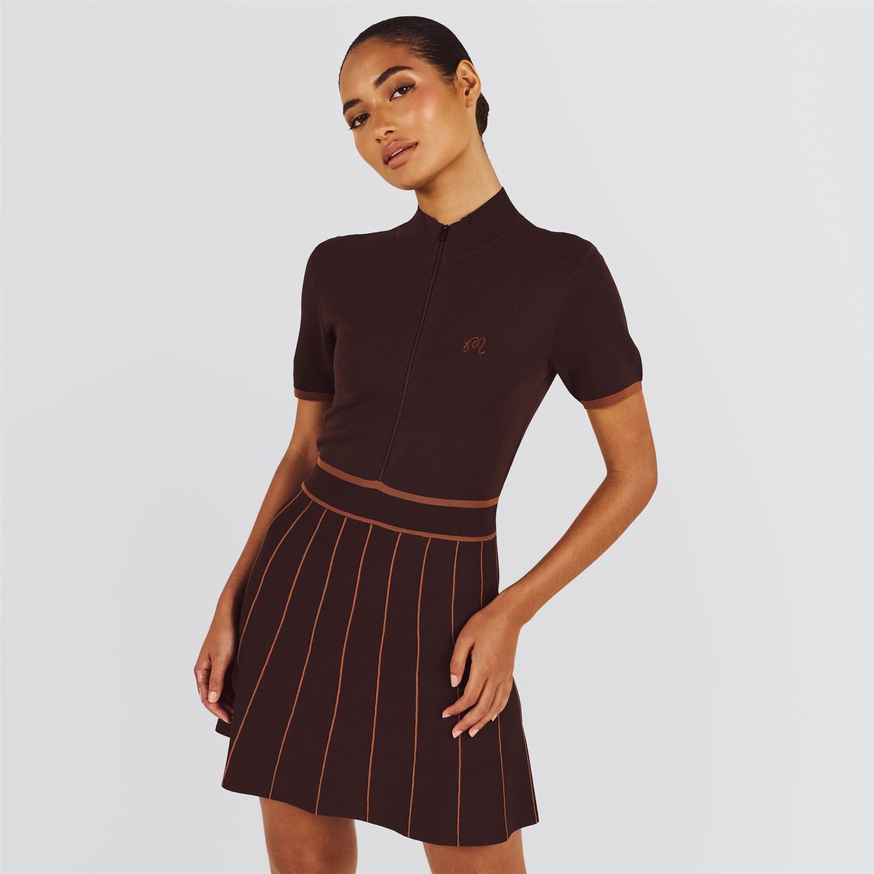 Womens Phillipa Dress Mahogany