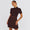 Womens Phillipa Dress Mahogany