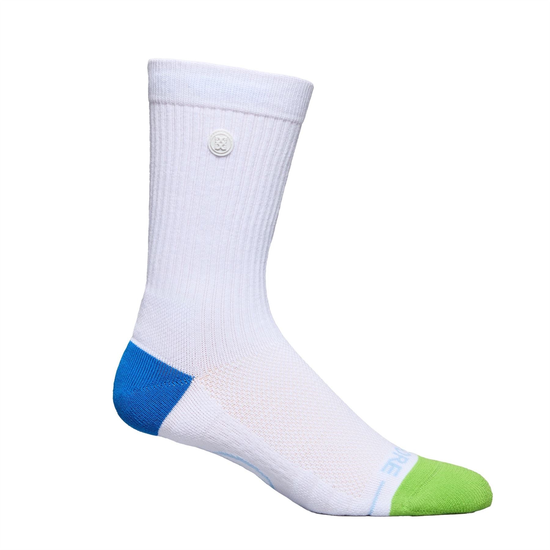 Womens Pray For Birdies Crew Socks Snow
