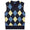 Argyle Vest Navy Combo