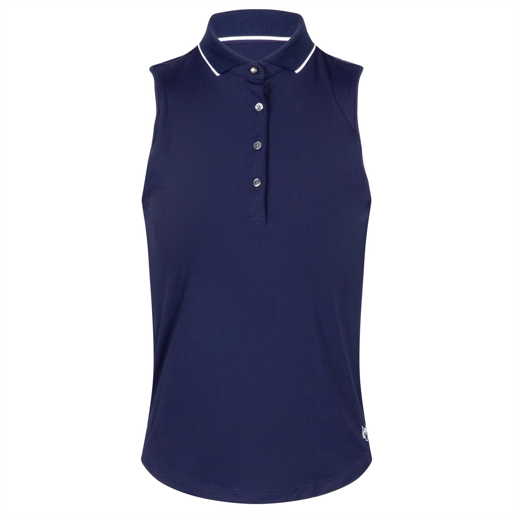 Womens Scarlett SL Polo Maltese Blue