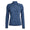 Womens Distorted Check Silky Tech Nylon Ruched Quarter Zip Pullover Twilight