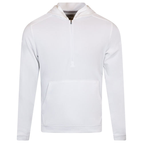 Grid Performance Half Zip Hoodie White