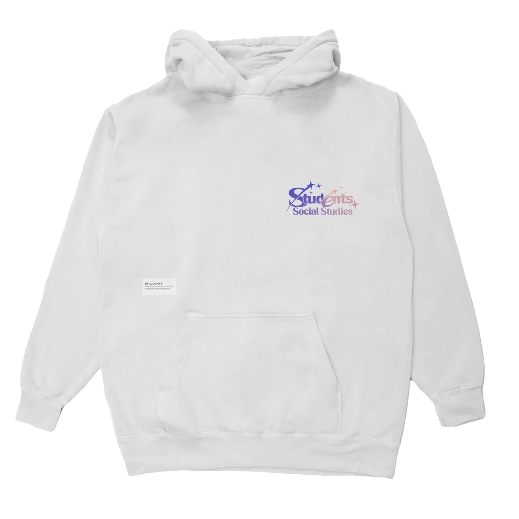 Rising Stars Fleece Pullover Hoodie White