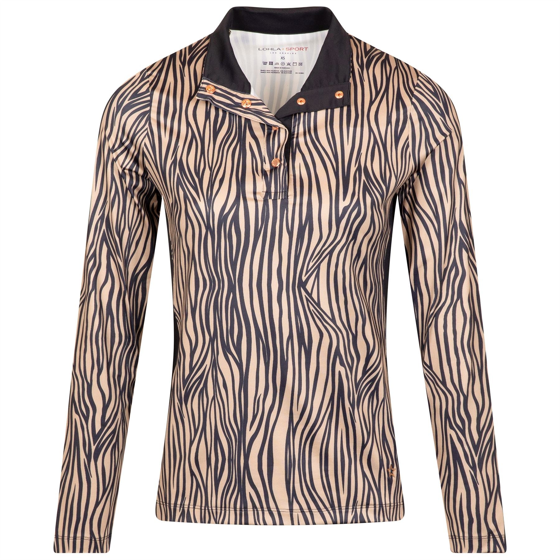 Womens The Zebra Print Mid Layer Navy