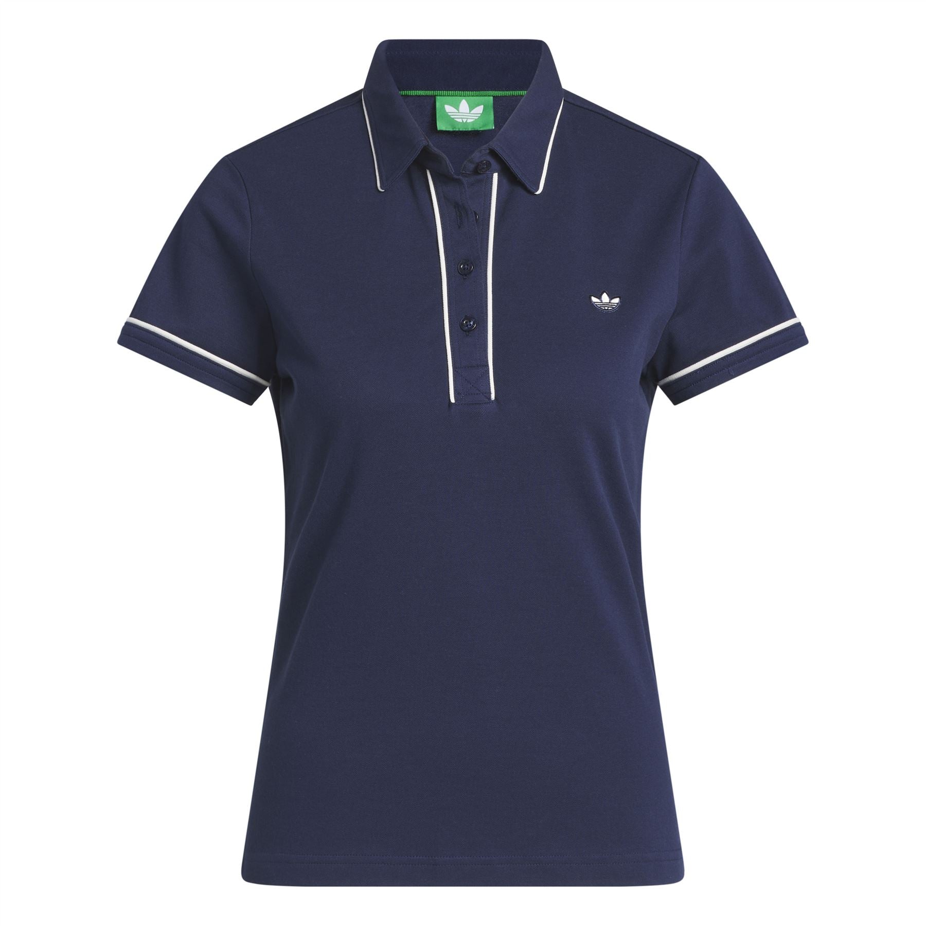 Womens Twistknit Trefoil Polo Night Indigo